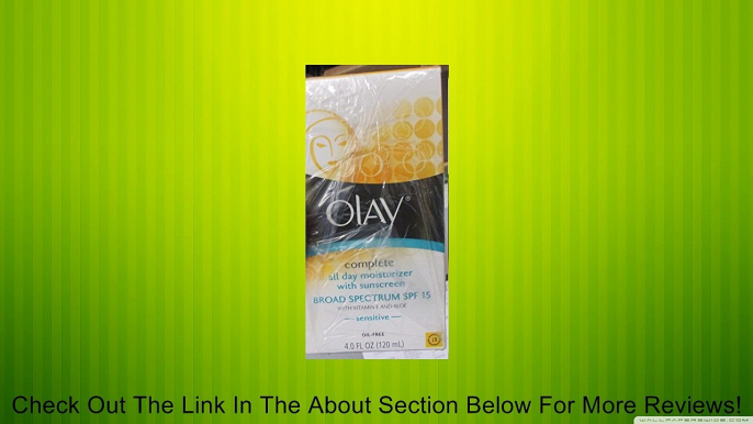 Olay Complete all day moisturizer with sunscreen SPF 15 -sensitive- 4oz (2-pack) Review