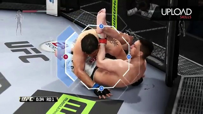 EA UFC Submissions 101 - The Gogoplata From Rubber Guard (Submissive)