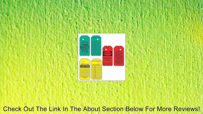 Scaffold Tag Kit- 6" Disposable Tags- 10 Red Tags, 10 Green Tags, 10 Yellow Tags Review