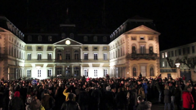 Rassemblement au Puy-en-Velay après l'attentat à Charlie Hebdo