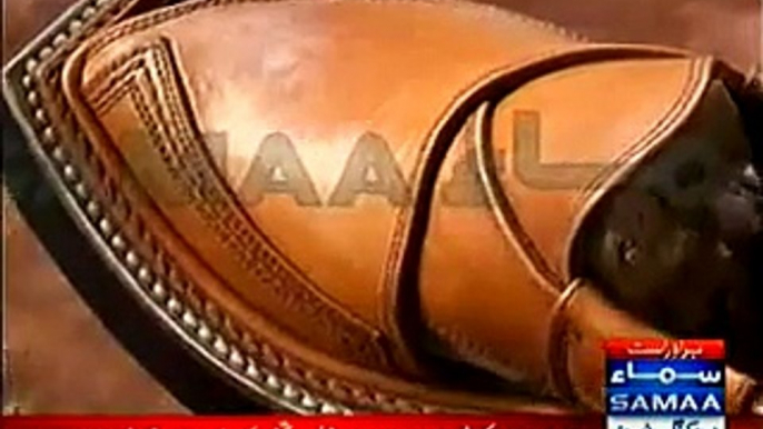 Shoemaker Making Another Peshawari Chappal For Imran Khan For His Marriage!