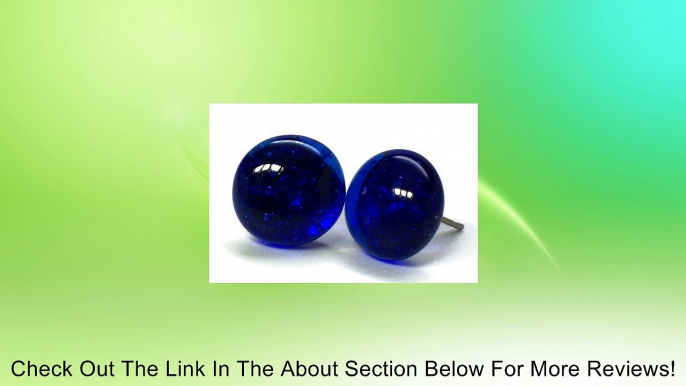 Recycled Vintage Cobalt Noxzema Jar Simple Post Earrings Review