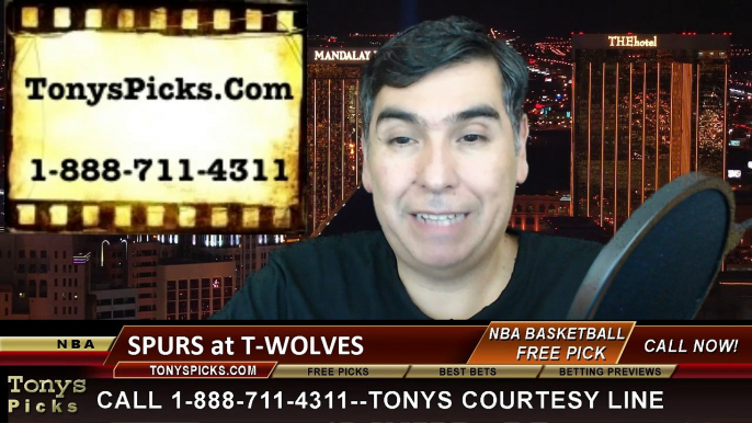 Minnesota Timberwolves vs. San Antonio Spurs Free Pick Prediction NBA Pro Basketball Odds Preview 1-10-2015