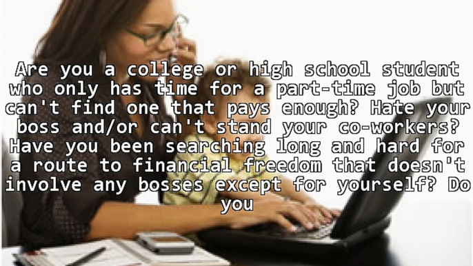 Free Affiliate Programs - how students or anyone can work part-time at home