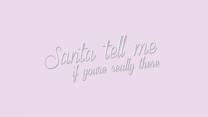 Ariana Grande - Santa Tell Me (Lyric Video)