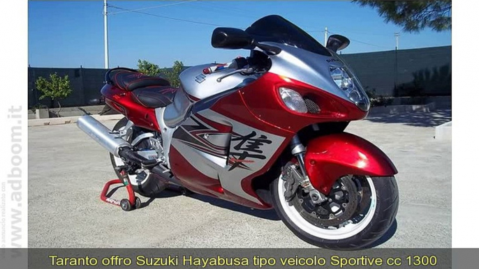 TARANTO, GINOSA   SUZUKI  HAYABUSA TIPO VEICOLO SPORTIVE CC 1300