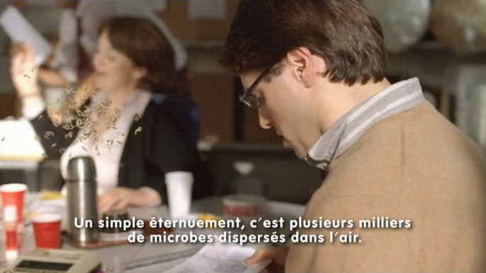 INPES - lutte contre la Grippe A (H1N1) - août 2009 - "Les gestes de chacun font la santé de tous.", "Stop aux virus de la grippe".