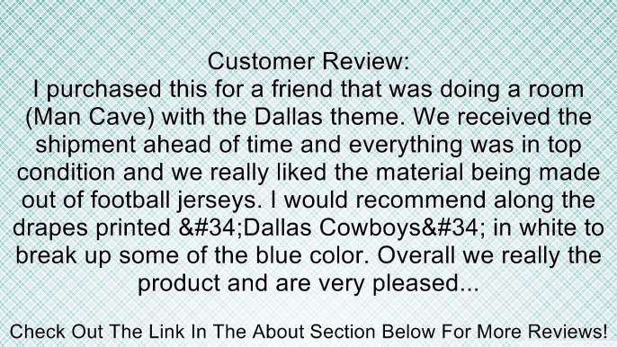 Dallas Cowboys Window Treatments Valance and Drapes Review