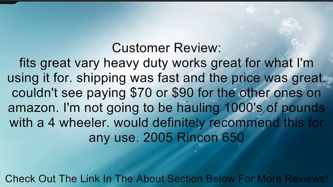 KFI Products 100790 Hitch Receiver Review