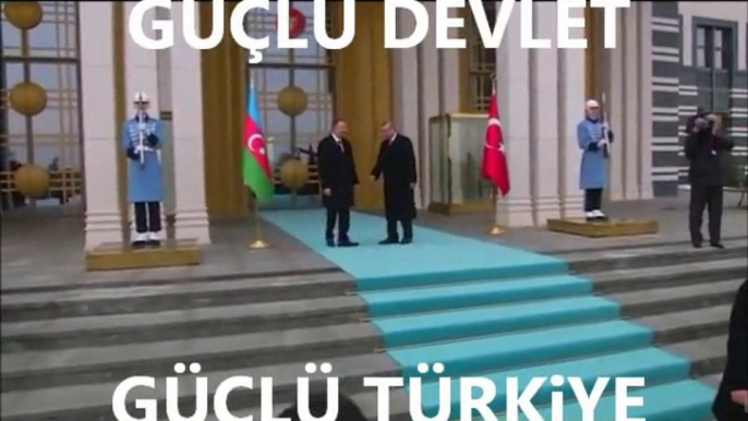 Diriliş Marşı karşılaması - Cumhurbaşkanı Erdoğan Aliyev'i Osmanlı Diriliş Marşı ile karşıladı - Tems News - CT