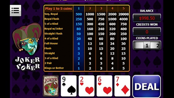 Joker Poker USA MOBILE $22 No Deposit Casino Bonus