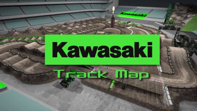 2015 AMA Supercross Rd 3 Anaheim 2 - Track Map (720p HD)