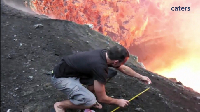 Daredevil Roasts Marshmallows Over A Volcano