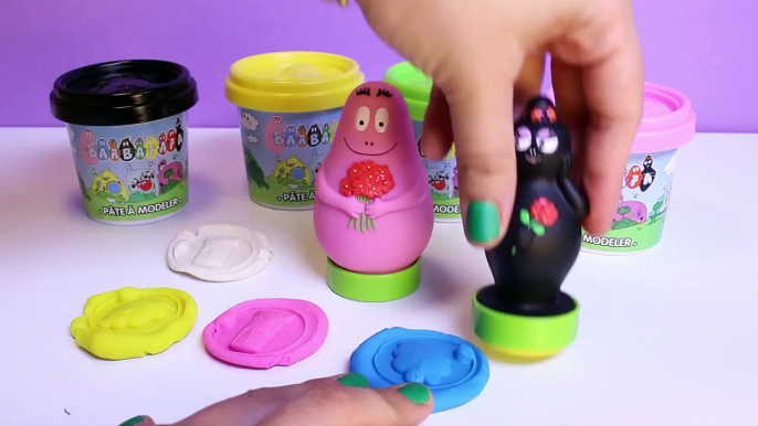 Barbapapa Pots Pâte à modeler Molds and Shapes Play Doh Dough Set Barbapapá Barbapapa Family