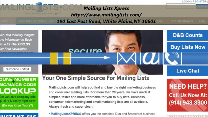 Mailing Lists Xpress : Business Mailing Lists in White Plains, NY