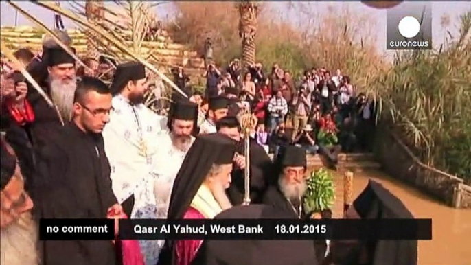 Orthodox Christians celebrate the baptism of Jesus at the Jordan river
