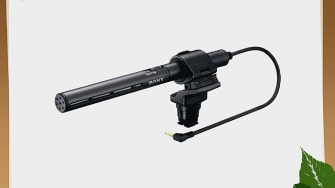 Sony ECM-CG50BP Shotgun Electret Condenser Microphone for Camcorder 40Hz - 20kHz Frequency