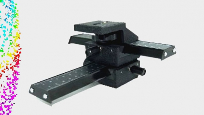 Janco Macro Focusing Rail Slider Set with 4 Way Fine Control Camera Focusing Rail for Macro