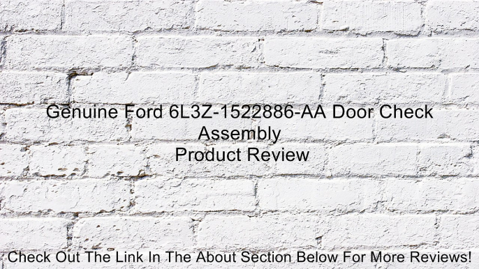 Genuine Ford 6L3Z-1522886-AA Door Check Assembly Review