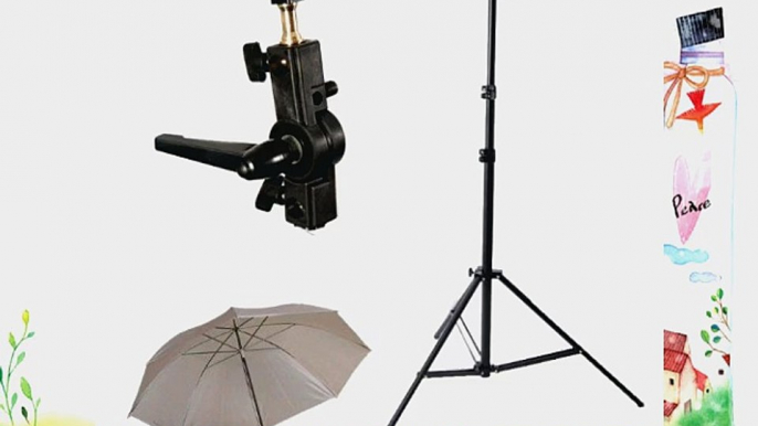 CowboyStudio Single Flash Shoe Swivel Bracket Kit with 1 Mounting Bracket 1 Umbrella and 1