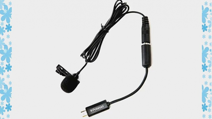 Polaroid Omni-Directional Condenser Lavalier Microphone For SLR Cameras GoPro Action Cameras