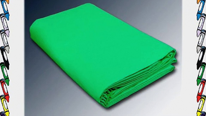 CowboyStudio 100% Cotton 10 X 24 Feet Seamless Chroma Key Green Muslin Backdrop