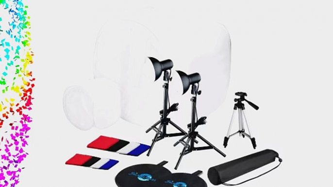 Shutter Starz 1051 SS6700 Tabletop Complete Photo Studio Kit with 2 Light Tents and 8 Backgrounds