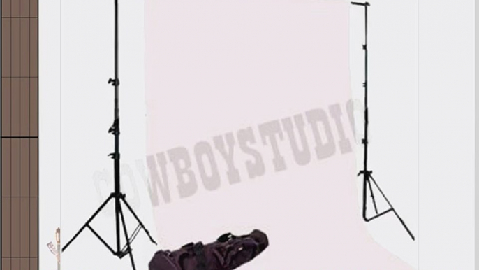 CowboyStudio 550 Watt Photo Studio Continuous Lighting Kit 10 X 12ft White Muslin Backdrop