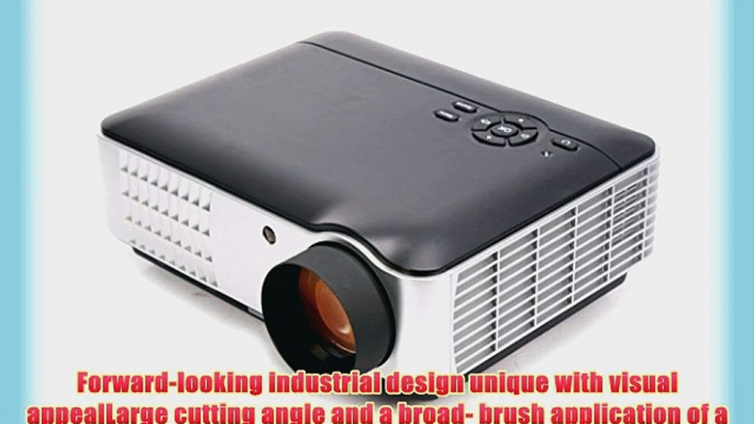 Taotaole Hd Projector Home Theater with HDMI/USB/AV/VGA 1280x800 Resolution 1500:1 2800 Lumens