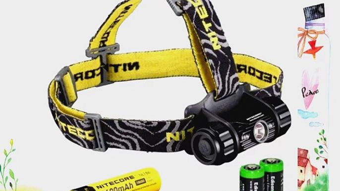 Nitecore HC50 565 Lumens CREE XM-L2 LED headlamp with Genuine Nitecore NL186 18650 2600mAh