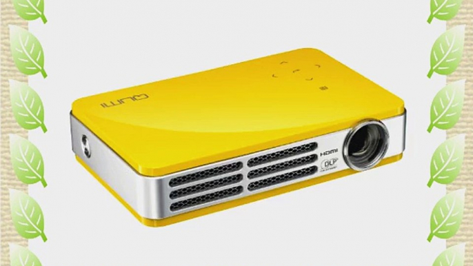 Vivitek Qumi Q5 500 Lumen WXGA HD 720p HDMI 3D-Ready Pocket DLP Projector with 4GB Memory (Yellow)