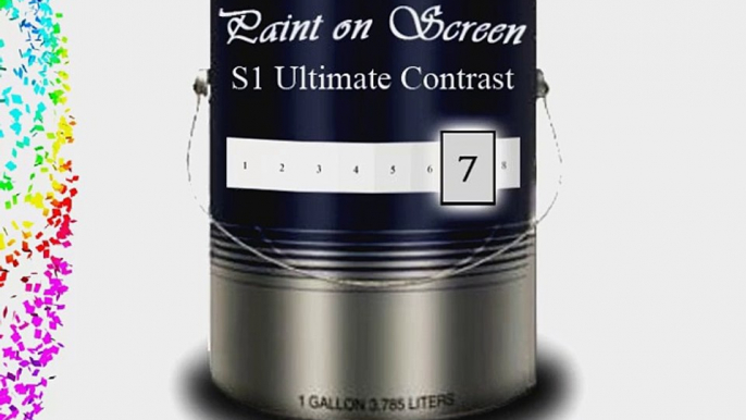 Paint On Screen Projection / Projector Screen Paint - S1 Ultimate Contrast-Gallon G007