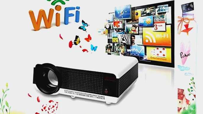 Excelvan? 2800 Lumens Wireless WIFI Internet Projector Built in Dual Core Android 4.2 OS Wireless