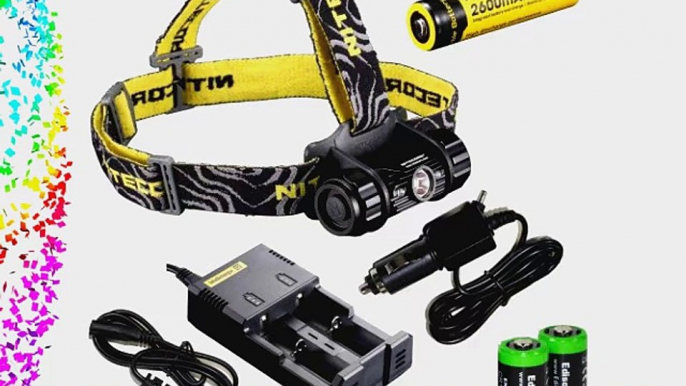 Nitecore HC50 565 Lumens CREE XM-L2 LED headlamp with Genuine Nitecore NL186 18650 2600mAh