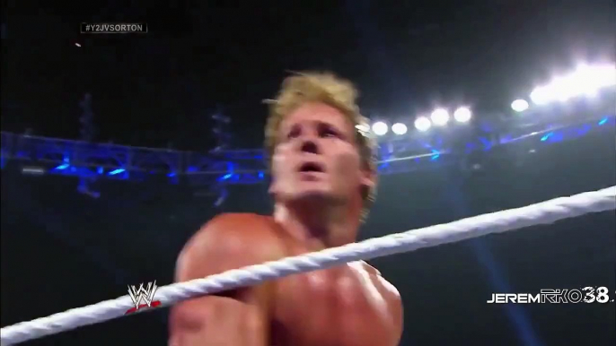 Randy Orton RKO on Chris Jericho - Smackdown July 11, 2014