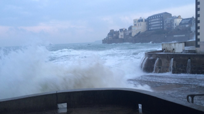 Grandes marées à Saint-Malo