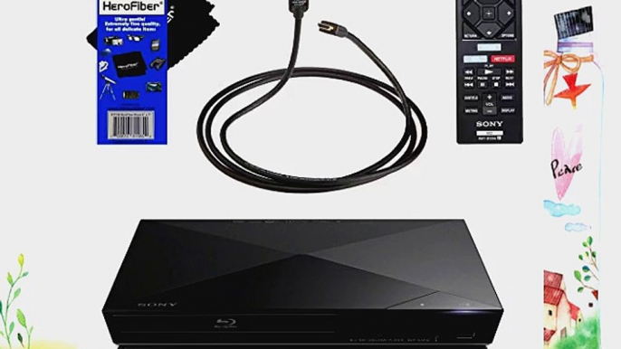 Sony BDP-S3200 Wi-Fi Blu-ray Disc Player with Remote Control   High- Speed HDMI Cable with