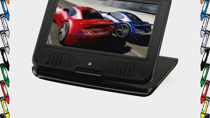 GPX PD931B 9 Inch Swivel Screen Portable DVD Player (Black)