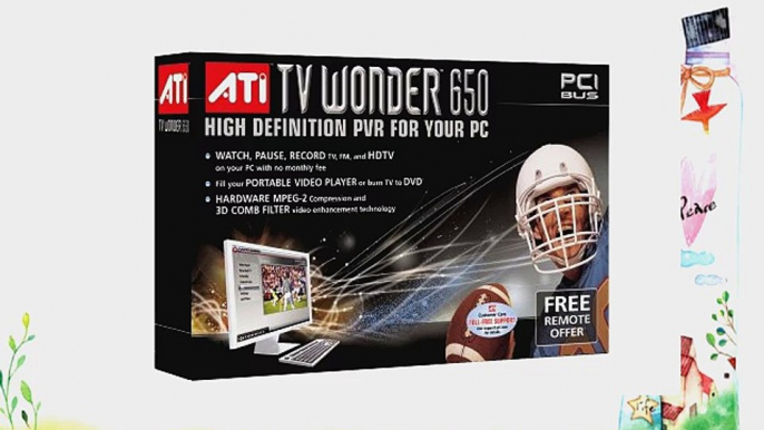 ATI 100-715331 TV Wonder 650 PCI Interface High Definition Personal Video Recorder for PC