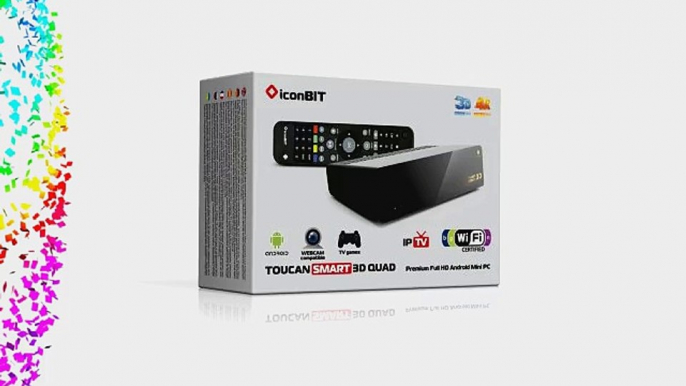 iconBIT TOUCAN SMART 3D QUAD - Android 4.1 Quad Core 1.5GHz mini PC  TV Box with Ultra HD 4K