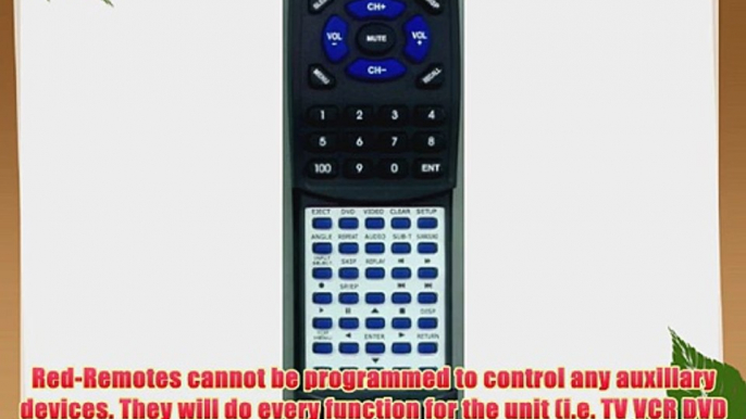 SONY Replacement Remote Control for 988507955 SLVD370P SLVD261P SLVD360P RMTV501E