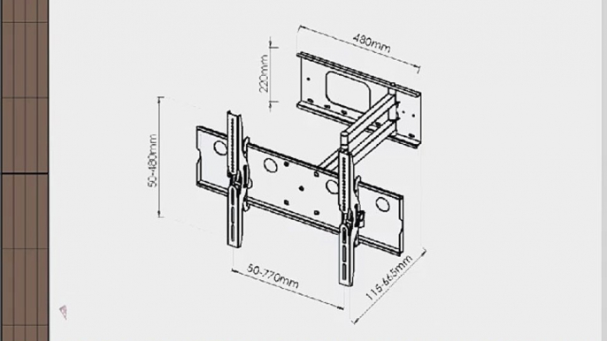 New Universal Adjustable Tilting/Swiveling Articulating Full Motion TV Wall Mount Bracket for