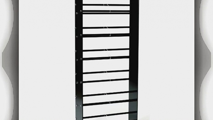 TransDeco Glass CD DVD Rack for 234 DVD/Blu-Ray/Game 336 CD Storage Rack Black