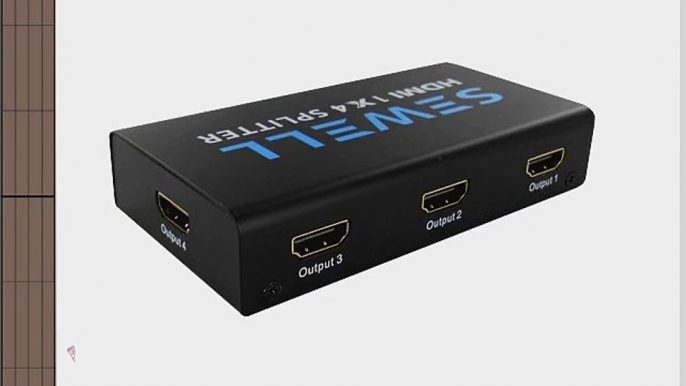 Sewell 4 Port HDMI Splitter 1x4 v1.3b