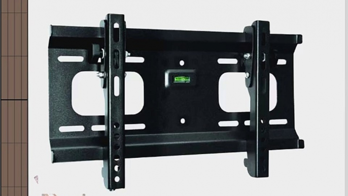 Ultra-Slim Black Adjustable Tilt/Tilting Wall Mount Bracket for Sansui HDLCDVD328 32 inch LCD/DVD