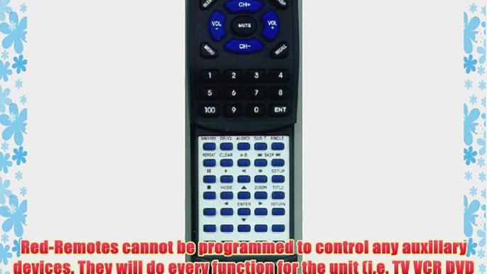 EMERSON Replacement Remote Control for EWD7003 NA654UD