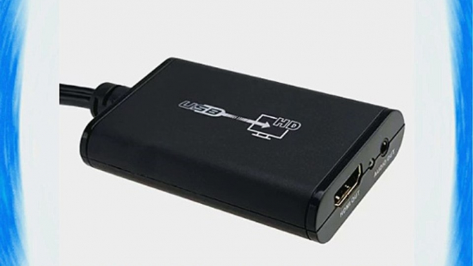 AGPtek? USB to HDMI Converter With 3.5mm Audio Cable 1080P For Windows XP/VISTA/7 and Mac OS