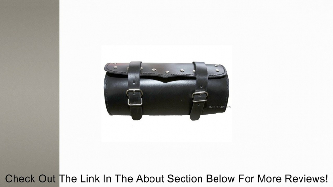 NEW LEATHER MOTORCYCLE BIKE GEAR TOOL BAG FORK BAGS Review