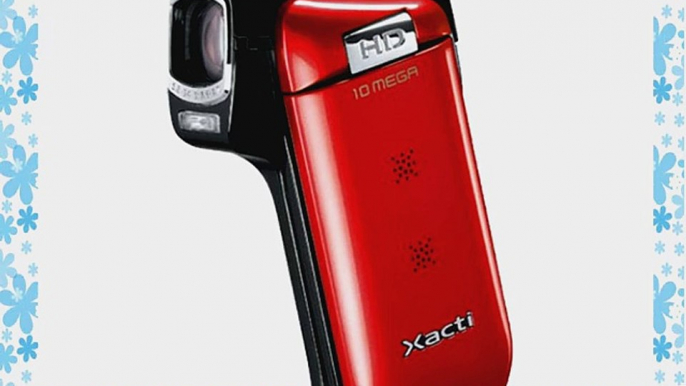 Sanyo Xacti CG10 Dual Camera HD Flash Memory Camcorder with 5x Optical Zoom (Red)