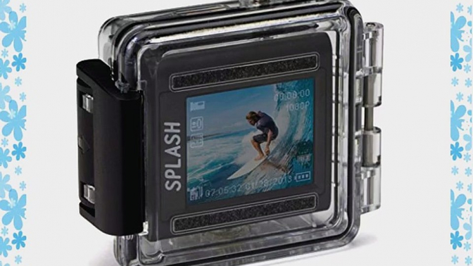 Kitvision KVSPLASHBK Splash Waterproof Full HD 1080p Action Camera with Mounting Accessories